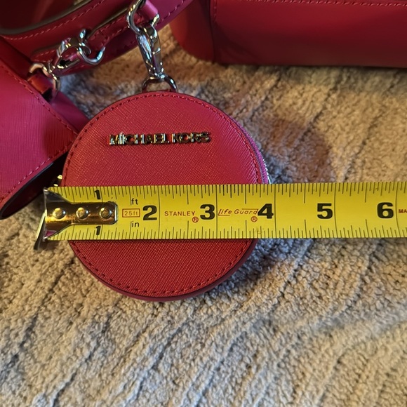Michael Kors Bright Pink Cross Body Bag /20” strap drop/ 2 detachable sm bags - Picture 11 of 14
